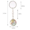 KCKEYS World Map Globe Keychain, Charm Crystal Ball Pendant keychains,