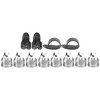 12Pcs Finger Picks Metal Celluloid Index Thumb Cots Guitar Playing
