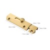1 Piece Thick Pure Brass Sliding Barrel Door Bolt Heavy