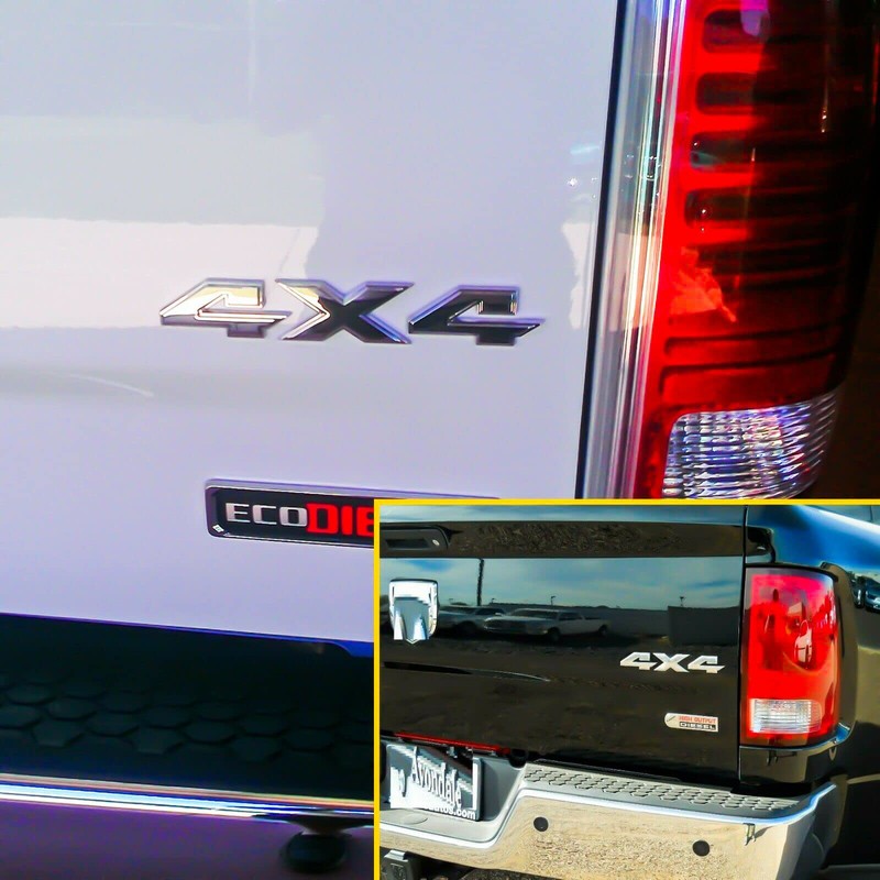 2Pc Tailgate Fender 4x4 Nameplate Emblem Badge Fir for 1500