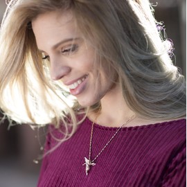 LIFETIME JEWELRY Medium Guardian Angel Pendant Necklace Charm 24K Real Gold Plated