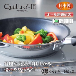 Urushiyama Metal Industry Tamagoyaki 7.5 x 5.5 inches IH Compatible Made in Japan Quattro Plus QTP-F19-14 Silver