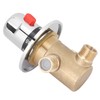 G1/2in 3 Way Brass Thermostatic Mixing Valve Faucet Temperature Mixer