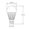 Pack of 10 LED Bulbs E17 Mini Krypton 100W Equivalent,