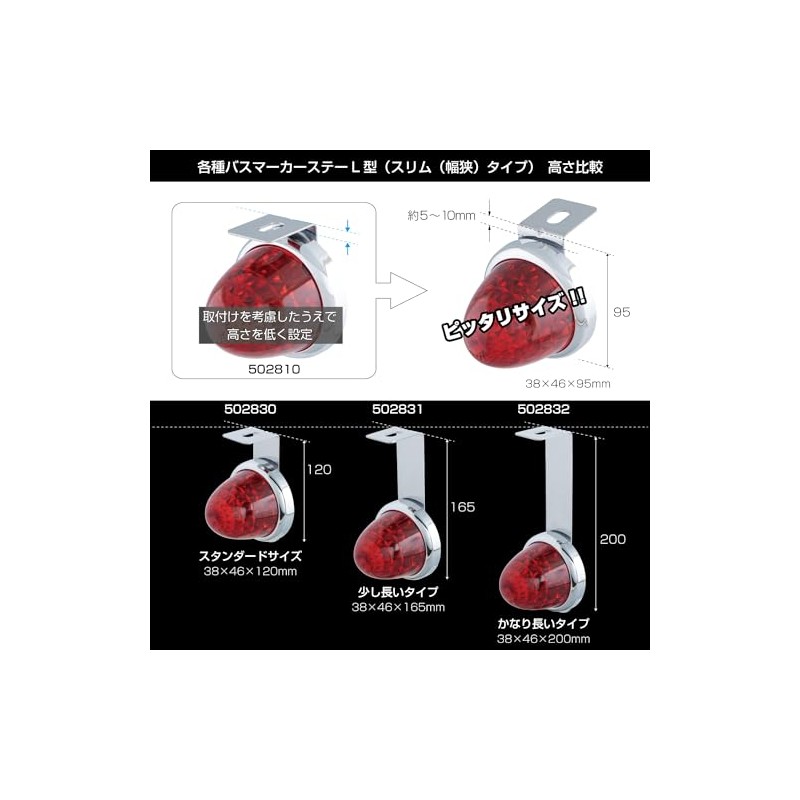 Jet Inoue 502810 Stainless Steel Marker Mounting Stay, L-Shaped, 38x95