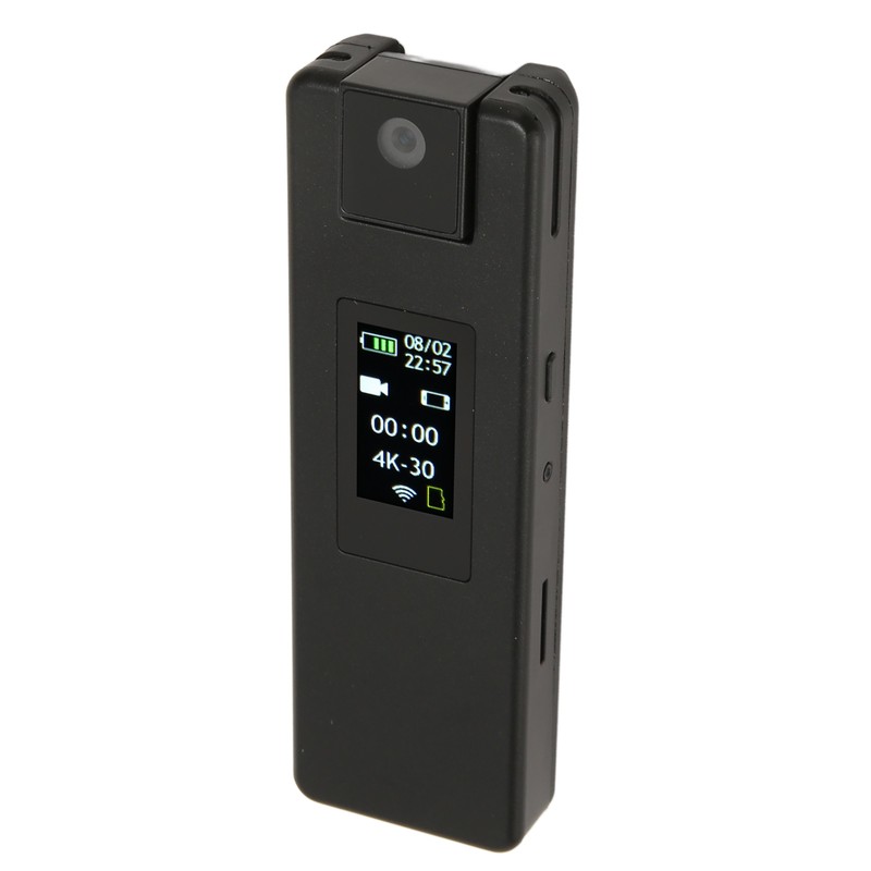 Body Worn Camera Wireless WiFi 4K Motion Monitoring Function Large