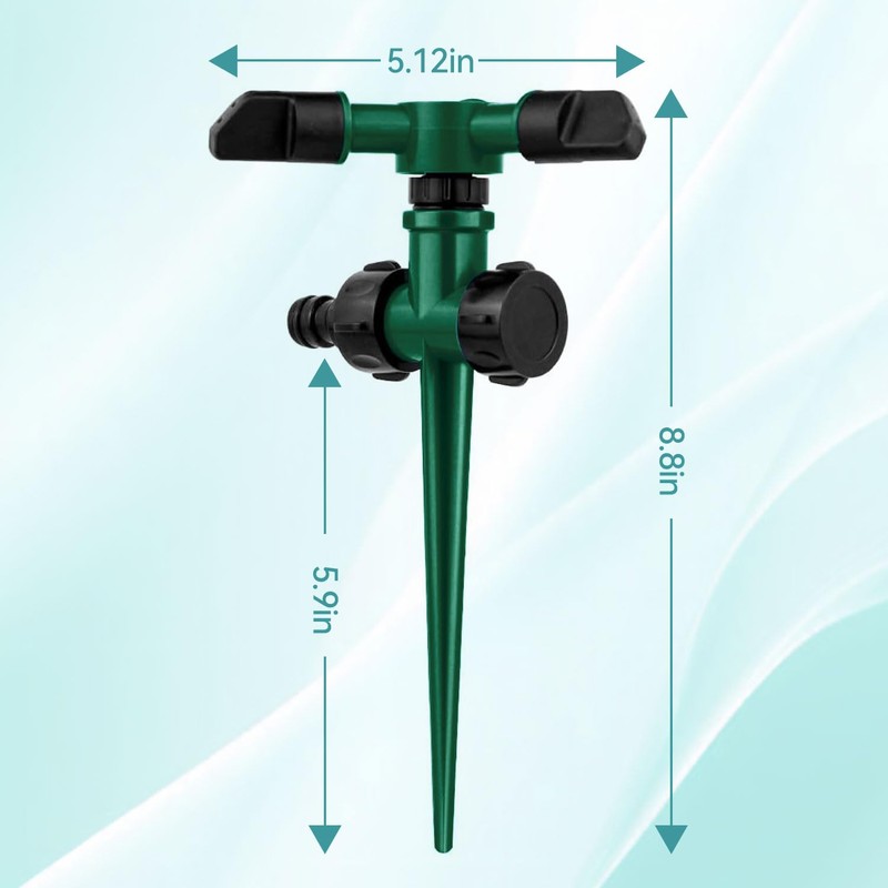 Proxima Direct 2 Pack Yard Sprinkler 360° Rotating Lawn Sprinkler
