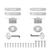 INCREWAY Antique Cabinet Locks, 2 Sets Exquisite Decorative Jewelry Box Lock with Keys Zinc Alloy Durable Small Locks for Furniture Cupboard(Silver)