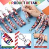 International Flags Lanyard Keychain - 72pcs for Celebrations