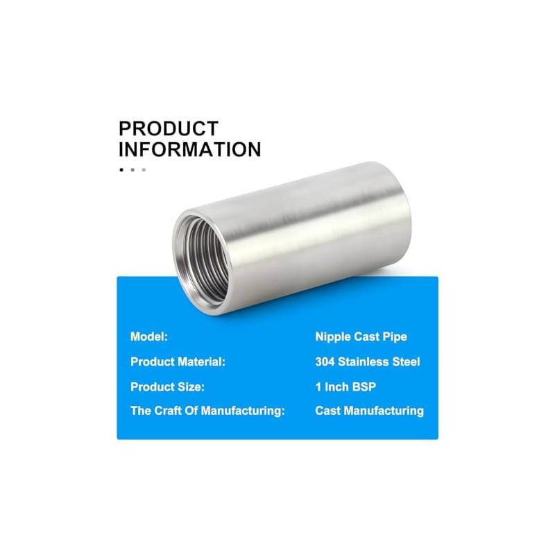 ERGAOBOY 2 Pcs 50MM 1" Female Thread X 1" Female