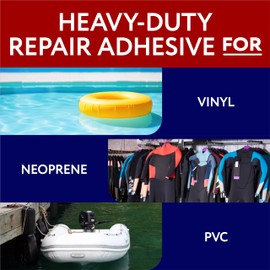 Impresa Vinyl Repair Glue for Inflatables & Air Mattresses - 2-Pack, 20 ml Each - Clear Liquid Vinyl for Pool Toy & Air Mattress Repair