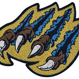 Monster Claw Ripping Patch Embroidered Badge Biker Applique Iron On Sew On Emblem