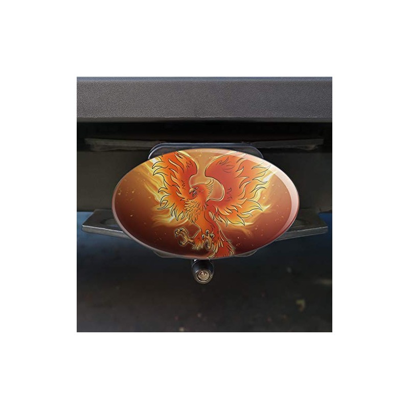 GRAPHICS & MORE Phoenix Rising from The Flames Oval Tow