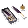 Feather Pen Exquisite Vintage Elegant Stainless Steel Smoothly Writing Wear
