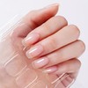 Danni & Toni Semi-Cured Gel Nail Strips, Transparent Clear Shiny