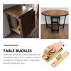 HOMSFOU 4pcs Dining Table Lock Drawer Buckle Accesorios para Escritorio
