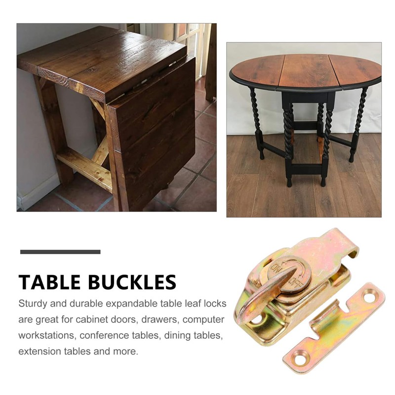 HOMSFOU 4pcs Dining Table Lock Drawer Buckle Accesorios para Escritorio