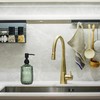 SDlumeiy 18 oz Dark Green Thick Glass Soap Dispenser with