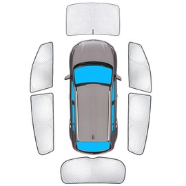 KMF Windshield Sun Shade Replacement for KIA Sportage Accessories 2017-2022, Side Window Sun Shade Cover Sun Visor Shield Cover, Rear Window Sunshade for Camping/Baby UV Block and Privacy Protect