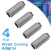 sourcing map 4pcs Water Cooling Adapter G1/4" Thread Male to