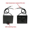 AKZYTUE CBB61 Capacitor 8uf 350V AC Ceiling Fan 2 Wire