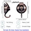 Apkhgtb Suction Cup Hooks for Shower, Bathroom, Kitchen, Glass Door,