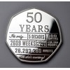 The Commemorative Coin Company 50th Birthday .999 Silver Commemorative. Unique