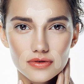 Wrinkle repair patch, frown lines, nasolabial folds, forehead, under-eyes, needle microcrystal neck tape improvement / 링클리페어 패치 미간 주름 팔자 이마 눈밑 니들 미세결정 목 테이프 개선