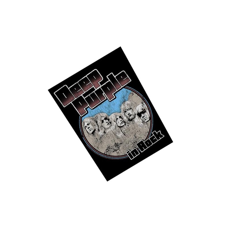 Deep Purple in Rock Band Patch on Back Black