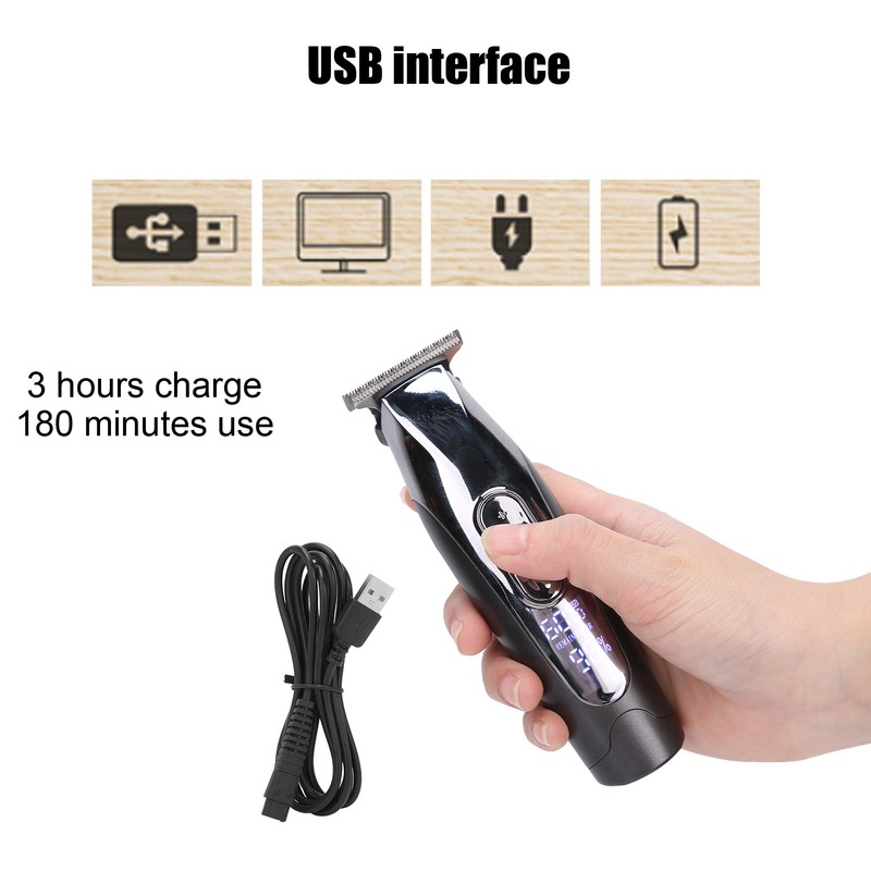 2 in 1 USB Charging Men Electric Hair Clipper Trimmer
