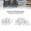 M8 tension rivet nuts, 100 pieces, flat, vertical and vertical