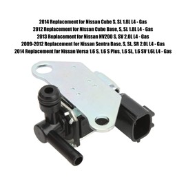 Vapor Canister Purge Solenoid, VVacuum Canister Purge Control Valve K5T46695 Replacement for Nissan Cube NV200 Sentra Base Versa