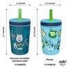 Zak Designs Campout and Camping Kelso Tumbler 3pc Set, Leak-Proof