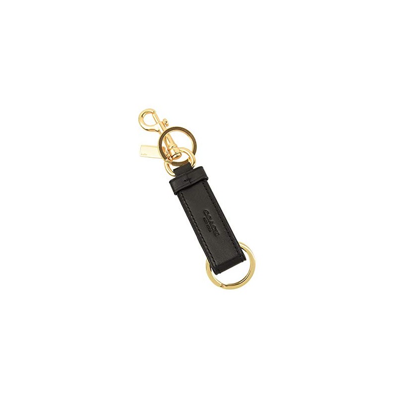 Coach Key Holder, Outlet Key Ring, Brand, Leather, With Snap