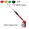 Hourleey Pressure Washer Gun, Red High Power Washer Gun with