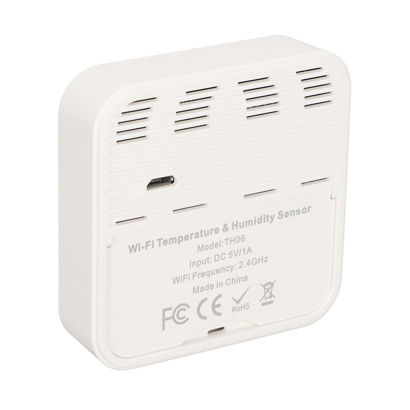 Smart WiFi Temperature Humidity Sensor 2.4GHz Wireless Phone Remote for