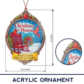 RUSATEN Heaven Christmas ornament 2025, Suncatcher Effect stained glass window hanging, car hanging accessories