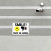 Smile You're on Camera Sign, Video Surveillance Sign - 2