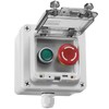 IP67 Outdoor Waterproof Box 2 Push Button (Letter) Emergency Stop