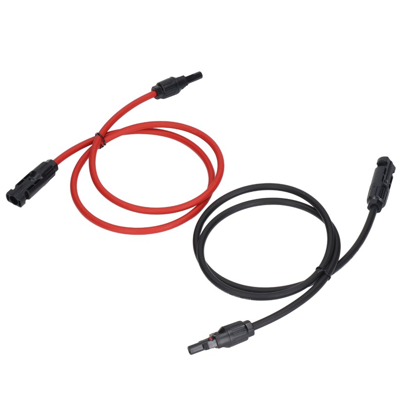 2Pcs Solar Panel Extension Cable 10AWG 6mm² Solar Extension Cable