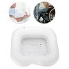 Cómodo lavabo inflable para champú, lavabo inflable de PVC para