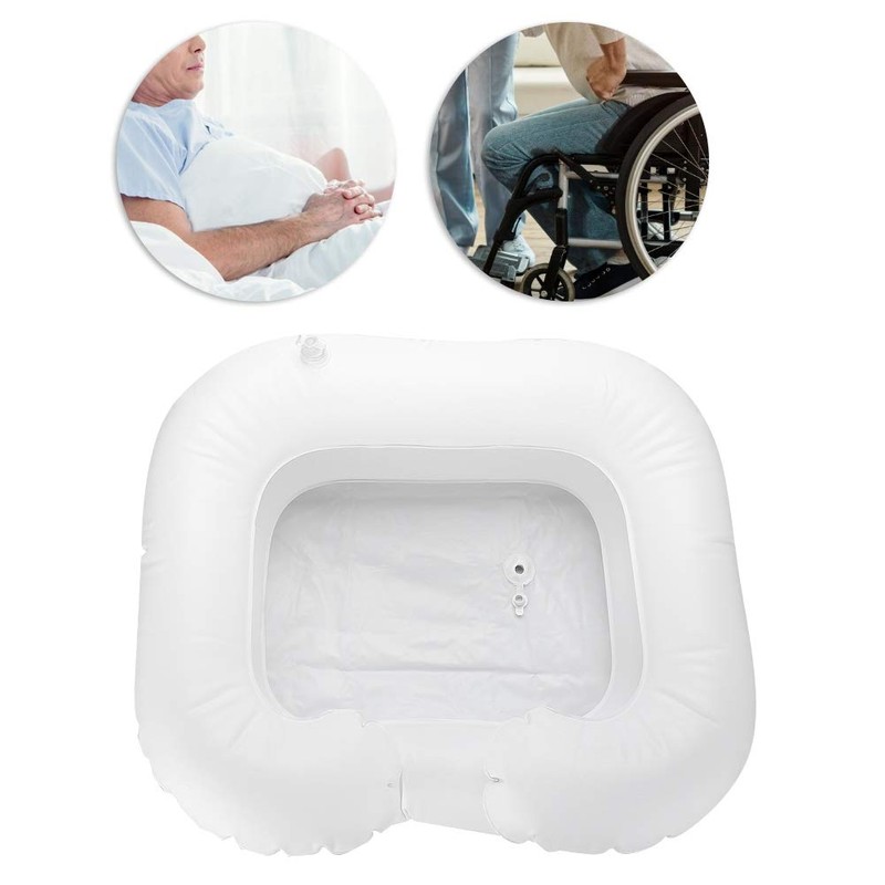 Cómodo lavabo inflable para champú, lavabo inflable de PVC para