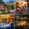 OHLUX 60FT Solar Globe String Lights Outdoor, Shatterproof Solar Patio