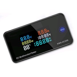 WANGCL DC Digital Voltage and Current Meters DC200-100A Energy Monitor Smart Meter Multifunctional Voltmeter with Shunt