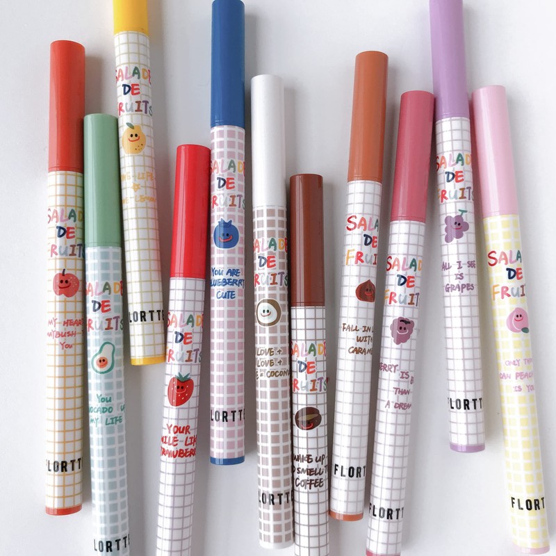 FLORTTE 12 Color Liquid Eyeliner WP