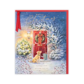 Clintons: Traditional Door Scene Christmas Card