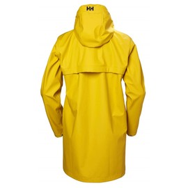 Helly Hansen Women's Moss Hooded Waterproof Windproof Rain Coat, 344 Essential Yellow, Large