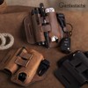 Gentlestache Multitool Belt Sheath, EDC Leather Belt Organizer, Belt Holder