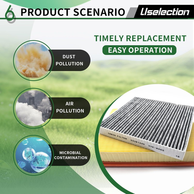 Cabin Engine Air Filter W/Activated Carbon Kit for Chevy Silverado