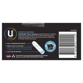 U by Kotex Sport Tampons Regular 16 Pack